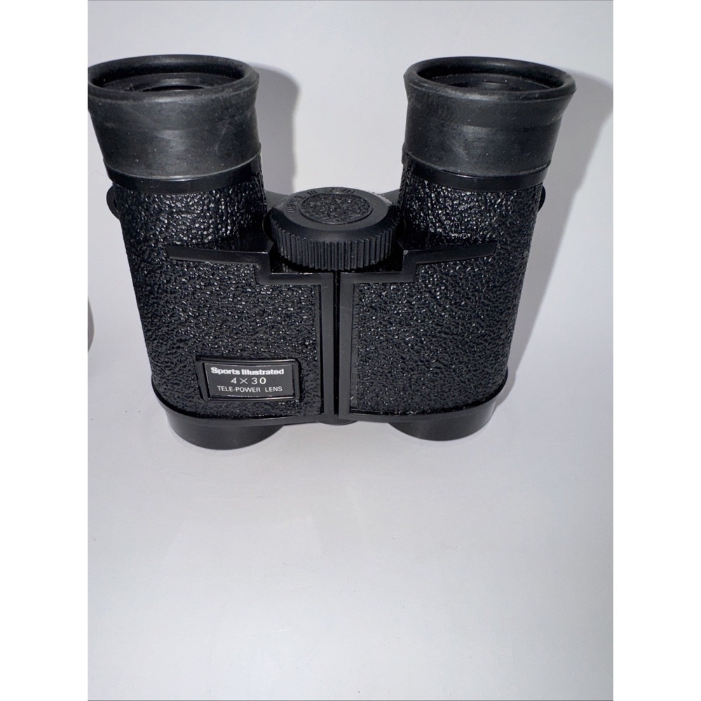 Sports Illustrated 4 X 30 Tele-Power Lens Binoculars With Leather Case Vintage - Picture 2 of 6